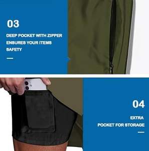 Pantalones Cortos Deportivos Personalizados para Hombre con Costura Interior de 5 Pulgadas, Secado Rápido, Ropa Deportiva para Correr, Diseño Sólido, Pantalones Cortos Casuales de Playa - Product Image 5