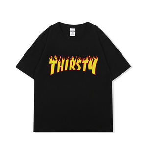 Nouveau design du fabricant 100% coton 250gsm T-shirt Streetwear lourd DTG T-shirt graphique imprimé pour hommes - Product Image 3