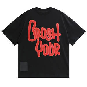 <b>High</b> Quality Custom Logo Large Size 180g 100 Cotton 3D Unisex <b>Men</b> Luxury <b>Tshirt</b> - Product Image 3