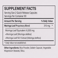 Suplemen Herbal Moringa Dewasa Label Pribadi Model Terbaru 2026 60/90/120 Kapsul Superfood Hijau Lengkap Kemasan Khusus