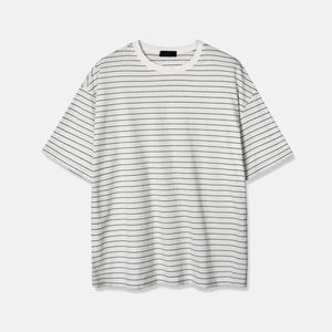 เสื้อยืดคอกลมสำหรับผู้ชายเสื้อยืดคอกลมผ้าฝ้ายผ้าโพลีเอสเตอร์ทรงหลวมทรงหลวมปกติสำหรับฤดูร้อนสินค้ามาใหม่2025 - Product Image 3