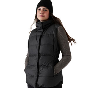 Nuevo Chaleco Acolchado Informal para Mujer, Temporada de Invierno, Sin Mangas, Tejido de Punto, Relleno de Poliéster, Impermeable, Transpirable, con Cuello Alto - Product Image 3