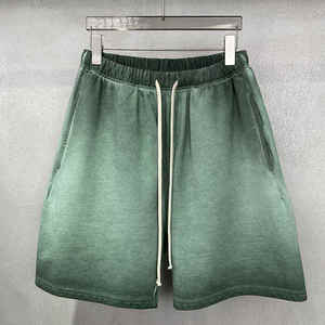 Pantalones Cortos Personalizados al por Mayor con Lavado Ácido para Venta, Pantalones Cortos de Malla Vintage Casuales Suaves Transpirables de Tejido de Punto para Baloncesto para Hombre - Product Image 2