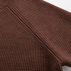 Suéteres de punto cálidos transpirables de gran tamaño de alta calidad para hombre, suéter de invierno con cuello redondo, suéteres de algodón para hombre - Product Image 5