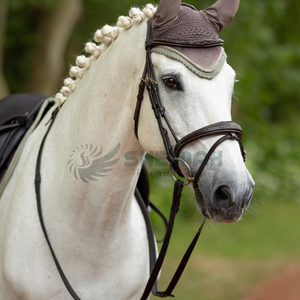 ผ้าคลุมหูม้าคุณภาพสูง, ผ้าถักโครเชต์น้ำหนักเบาระบายอากาศล้างทำความสะอาดได้ผลิตในปากีสถานสำหรับโชว์หมวกคลุมหูสำหรับผู้ขับขี่ - Product Image 2