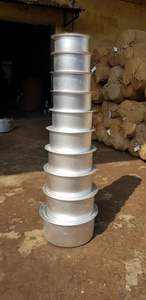 Superior 65x21 Aluminum Tope With Cover 30pc <b>Set</b> Deep Round Bowl Shape Durable Finish Silver Material Kitchen Cooking - Product Image 6