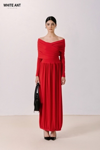 ชุดเดรสสีดำแดงน้ำตาลสำหรับผู้หญิงชุดเดรสวงกลม keane เสื้อผ้าคุณภาพสูงและแฟชั่นสูงสีขาวของผู้หญิงเวียดนาม - Product Image 4