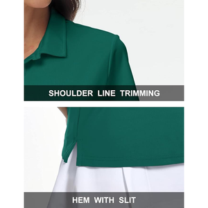 T-shirt en coton à motif uni grande taille pour femme Polo de golf de haute qualité pour femme Polo respirant personnalisé - Product Image 6