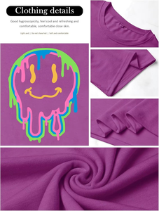 เสื้อยืดวินเทจโอเวอร์ไซส์สำหรับผู้หญิงลายกราฟิกขนาดใหญ่พิเศษเสื้อยืดลำลองทันสมัยฤดูร้อน - Product Image 2