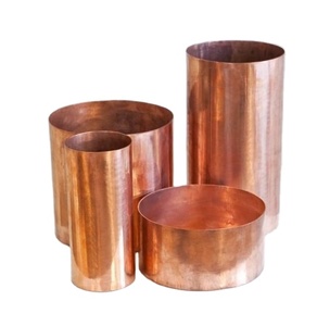 High Quality Copper Material Metal Candle <b>Jars</b> for Candle Making Best Selling Antique Home <b>Decor</b> Cylinder Shape Candle Vessel - Product Image 1