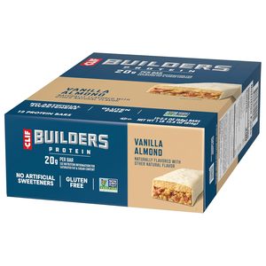 CLIF BUILDERS Protein <b>Bars</b> - Vanilla Almond Flavor - 20g Plant Based Protein 2.4 oz. (12 Pack) - Product Image 6