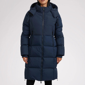 Manteau long matelassé pour femmes, veste d'hiver chaude, logo personnalisé, vente en gros - Product Image 5