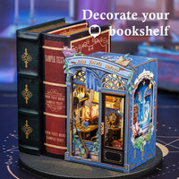 CuteBee - Vente en gros de maisons miniatures DIY, série CWGA, kit de coin lecture DIY, puzzle en bois 3D, jouets d'assemblage, kit d'artisanat DIY