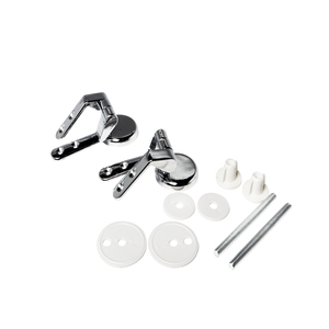 Cerniere in metallo cromato per coprisedile del water supporto supporto supporto Pack 1 - Product Image 1
