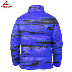 Parkas Casuales con Capucha para Hombre al por Mayor, Chaqueta Acolchada Gruesa, Aislante, Ecológica, de Poliéster, para Invierno, con Cremallera, Diseño a Cuadros, Personalizable - Product Image 5