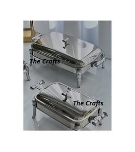 Premium Quality Stainless Steel Silver/Gold Classic Chafing Dish Customizable Size Logo Restaurant <b>Buffet</b> <b>Food</b> <b>Warmer</b> Made India - Product Image 5