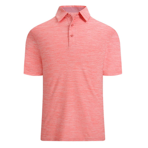 Chemises de golf pour hommes à manches courtes de haute qualité OEM, tricotées, imprimées, respirantes, à séchage rapide, en polyester et élasthanne - Product Image 5