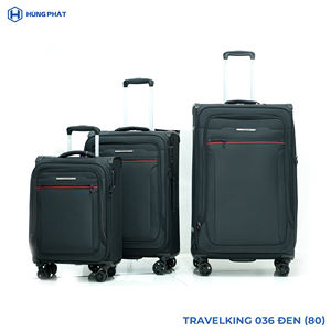 Premium Quality 036 Soft Luggage <b>Lightweight</b> But Robust Custom <b>Suitcase</b> Polyester Lining <b>Suitcases</b> Sets Hung Phat Factory - Product Image 5