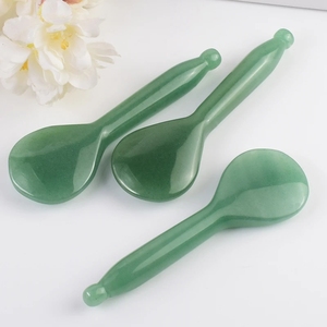 Cuillère Gua Sha en Aventurine Verte, Bâtonnets de Réflexologie Faciale, Stylo de Massage des <span class=keywords><strong>Yeux</strong></span> <span class=keywords><strong>pour</strong></span> le <span class=keywords><strong>Yoga</strong></span> <span class=keywords><strong>du</strong></span> <span class=keywords><strong>Visage</strong></span> - Product Image 6