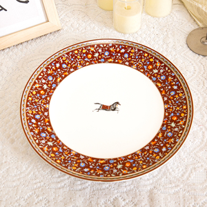 ZK250129 Luckygoods Assiettes <span class=keywords><strong>de</strong></span> Présentation Blanches en Céramique pour Mariage, <span class=keywords><strong>Vaisselle</strong></span> en Porcelaine Fine, Plats <span class=keywords><strong>de</strong></span> Service et Assiettes - Product Image 1