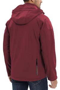 2025 OEM personalizado hombres XL Softshell chaqueta impermeable Stand Collar cortavientos estilo Casual invierno tejido de punto - Product Image 2