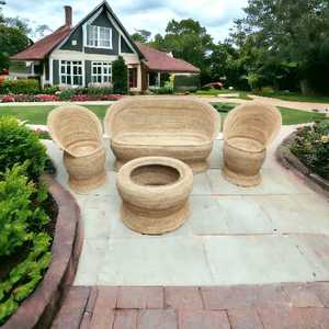 Prix compétitif Canapé sectionnel moderne de luxe 5 places en rotin avec table centrale pour la maison Canapés pour salon jardin balcon - Product Image 5