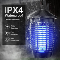 Elektrische Led Muggen Killer Tuin Lantaarn Elektronische Muggen Bug Zapper Insect Mosquito Lamp Killer