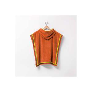 Be-0818-Org Serviette poncho pour enfants 100% coton orange 65x65 cm - ORANGE - Product Image 2