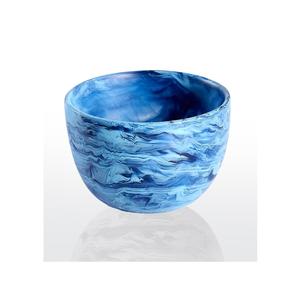 Elegante cuenco decorativo de resina hecho a mano superficie lisa y brillante ideal para centro de mesa de comedor o uso de exhibición de cocina - Product Image 4