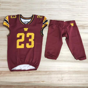 Uniformes personalizables de fútbol americano transpirable impresa de manga corta talla grande característica - Product Image 3