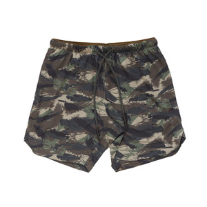 AMW New Fashion Europe Style Camo Elastique Gym Fitness Running Casual Drawstring Réglable Ceinture Hommes Shorts - Product Image 1