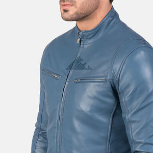 2025 Veste en cuir personnalisée tendance pour hommes avec coutures de qualité supérieure parfaite pour les marques de mode et les étiquettes de streetwear - Product Image 6