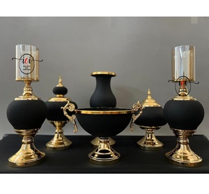 Consola de pared principal decorativa al por mayor, juego de jarrones de Decoración de mesa para el hogar y la decoración de bodas en hierro y aluminio - Product Image 2