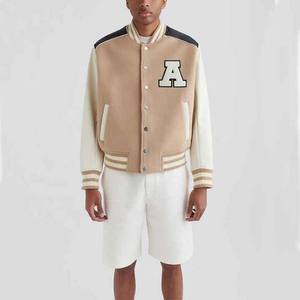 Patchs de conception personnalisés Broderie imprimée à manches longues boutonnée Vêtements pour hommes Vestes d'université de baseball Vêtements de sport - Product Image 2