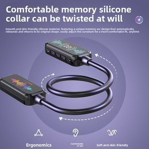 Pantalla colorida BT 5,4 Super Stereo Auriculares inalámbricos Deportes Gimnasio Yoga Colgar Cuello Imán Correa <span class=keywords><strong>K</strong></span>-song Game Live JL - Product Image 4