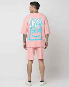 2025 nueva camiseta de gran tamaño de verano marca hombres pantalones cortos de playa conjuntos Streetwear manga corta Camiseta ropa hombre 100% conjuntos de algodón - Product Image 6