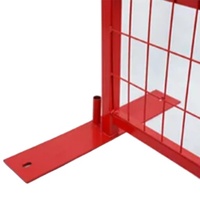 Pieds de support métalliques temporaires pour clôture de construction temporaire