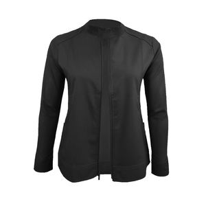 Veste de gommage pour infirmière à fermeture éclair avec logo personnalisé Vestes de gommage pour hôpitaux Uniformes doux et extensibles - Product Image 5