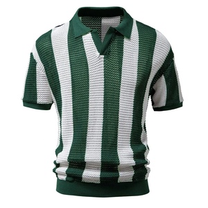 Camiseta de Lona de Poliéster/Algodón para Hombre, Cuello en V, Manga Corta, Duradera, de Secado Rápido, Transpirable, con Logotipo Personalizado, Color de Alta Calidad - Product Image 6