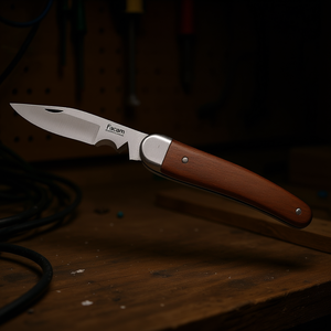 Cuchillo de Electricista Facom con Mango de Madera, Herramienta para Pelar Cables - Product Image 3