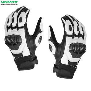 Gants de moto Alpha Racing en cuir à doigts complets pour femmes et hommes, usage décontracté, respirants, coupe-vent, antidérapants, rembourrés de gel, hiver - Product Image 5