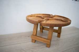 Vente en gros de plateaux de service en bois véritable de style italien plateau personnalisable ODM/OEM écologique plateau Meena plateaux de service - Product Image 4