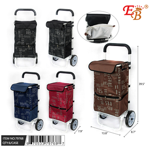39.4 portatile \ "isolato borsa Trolley 6 pz/CS pieghevole in alluminio leggero acciaio tessuto di plastica - Product Image 1
