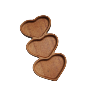 Plateau de service en bois fait à la main boîte de fruits secs floraux snack plateau de noix forme divisée service de fête pour cadeau de Diwali - Product Image 5