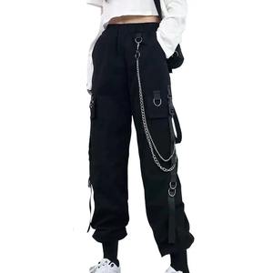 Nuevos pantalones Cargo de calidad superior para mujer, pantalones 100% de algodón de secado rápido al por mayor, Jogger elegante con múltiples bolsillos - Product Image 4