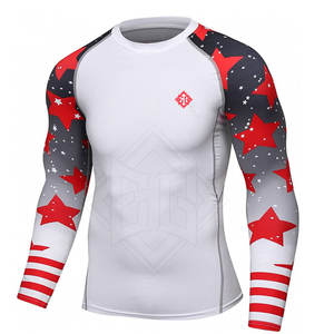 Manga larga Hombres Mujeres Rash Guard Camisa de compresión de secado rápido Rush Guard Mejor calidad Rush Guard - Product Image 3