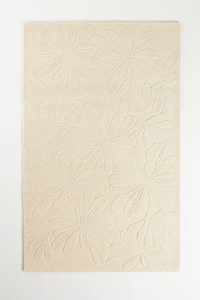 Tapis marguerite sculpté à la main à poils hauts pour la durabilité et le style ajoute un charme et un confort intemporels à votre maison - Product Image 2