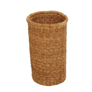 Seagrass handmade laundry basket made in Bangladesh and eco friendly basket simple design basket