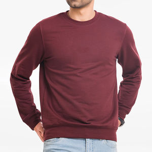 Sudadera deportiva personalizada de alta calidad 2025 para hombre, cuello redondo de lana suave de poliéster/algodón para invierno - Product Image 2