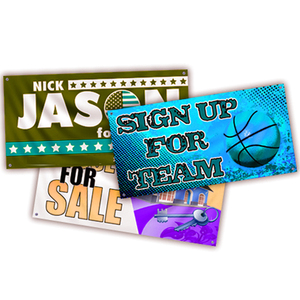 Versatile Custom PVC Vinyl Flags & Banners for Outdoor Event Advertising Trade Shows & Festivals